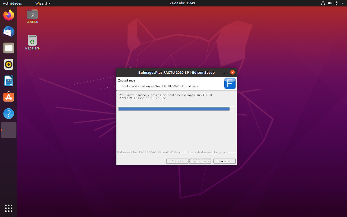 Instalación de BulmagesPlus Factu en Ubuntu 20.04 LTS